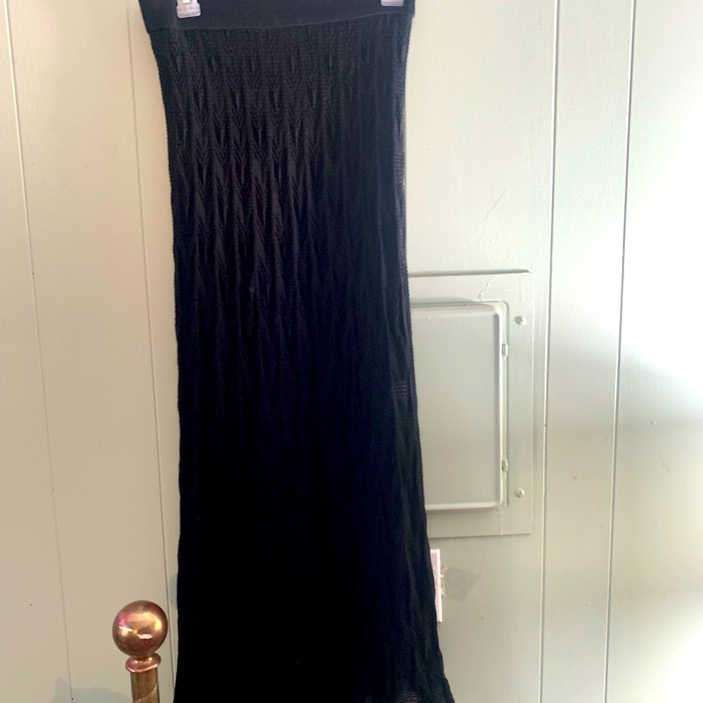 Ankle Length Black Skirt